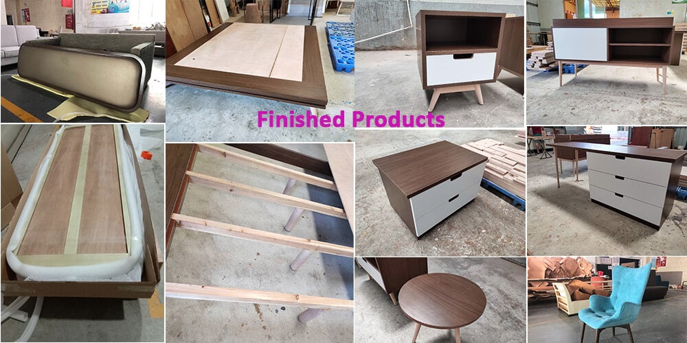 Finished furniture